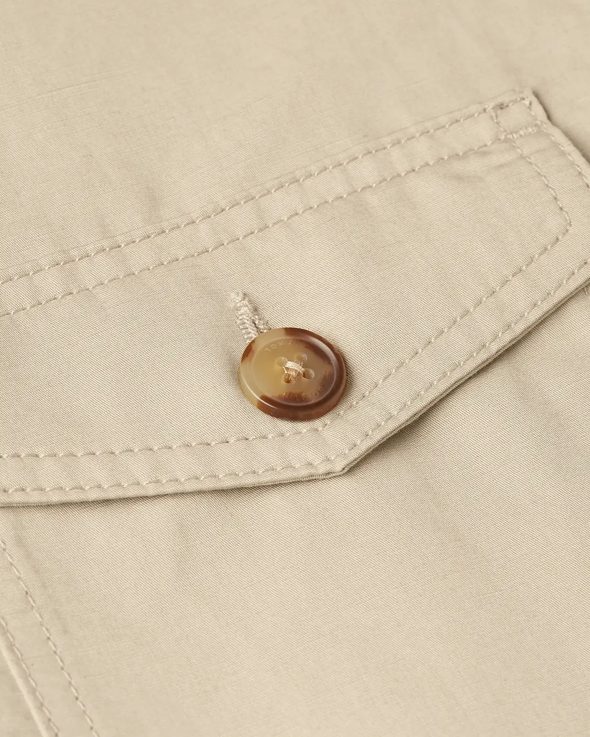 Tommy Hilfiger DC PERFORMANCE LI SH, RBT Bej Erkek Gömlek