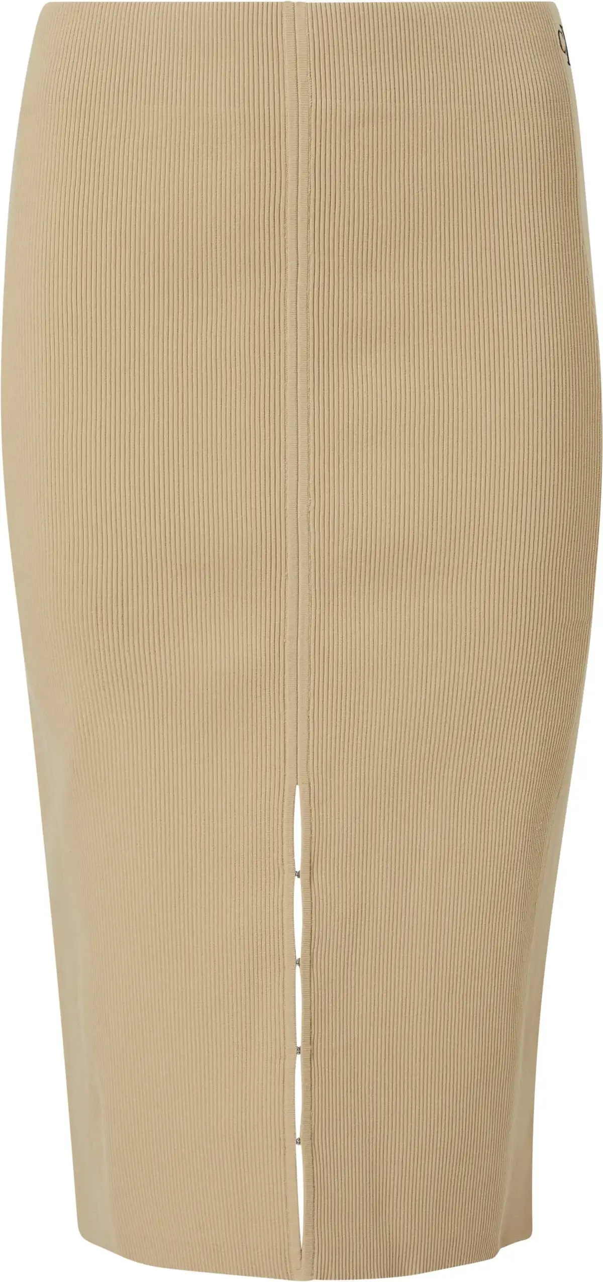 Calvin Klein HOOK & EYE KNITTED S Kadın Krem Etek