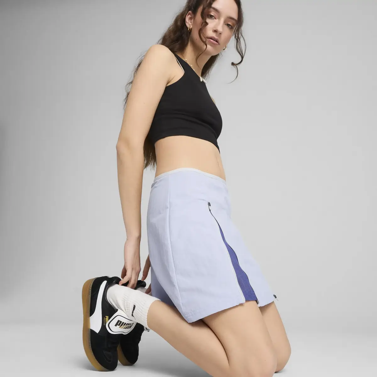 PUMA DARE TO Zip-Off Skirt Mavi Kadın Etek