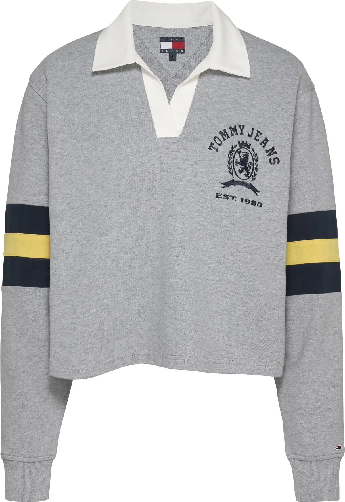 Tommy Hilfiger TJW RLX VARSITY CRES Kadın Gri Sweatshirt