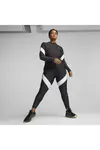 Puma Fit Eversculpt 1/4 Zip Siyah Kadın Crop Top