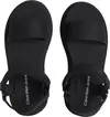 Calvin Klein SANDAL VELCRO WEBBIN, 0GJ Siyah Kadın Terlik