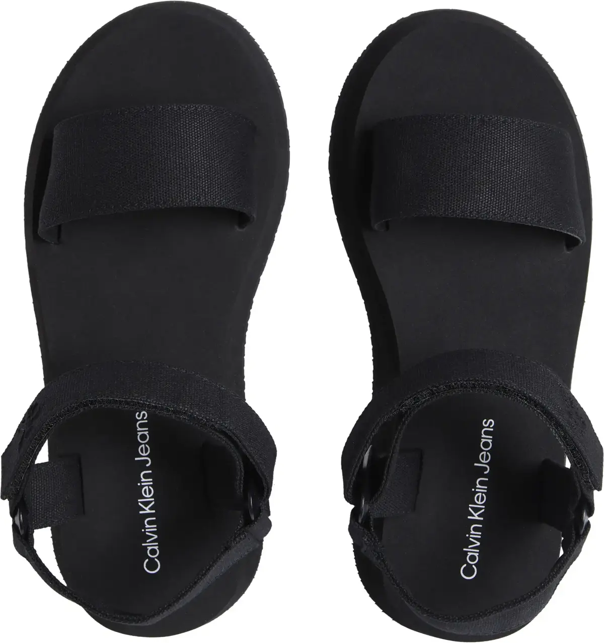 Calvin Klein SANDAL VELCRO WEBBIN, 0GJ Siyah Kadın Terlik