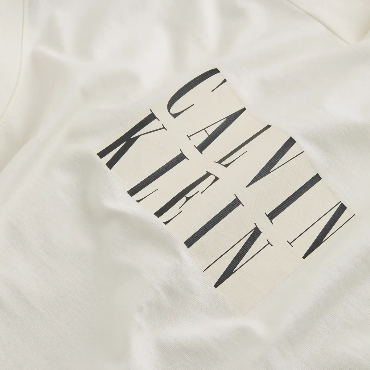 Calvin Klein Beyaz Erkek T-Shirt & Polo