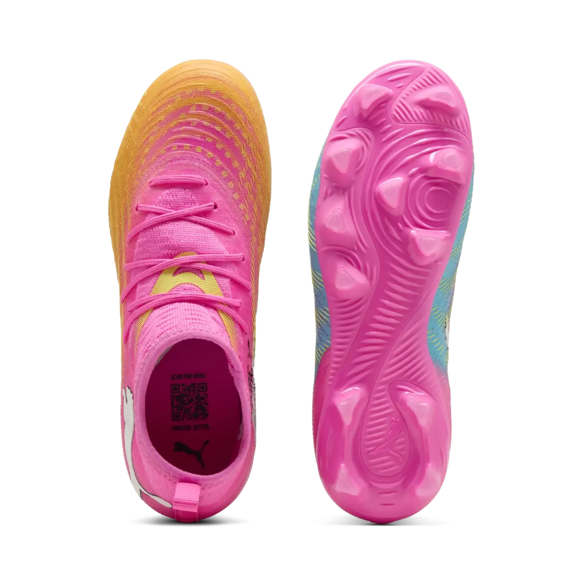 PUMA FUTURE 9 MATCH FG/AG Jr Pembe Erkek Krampon