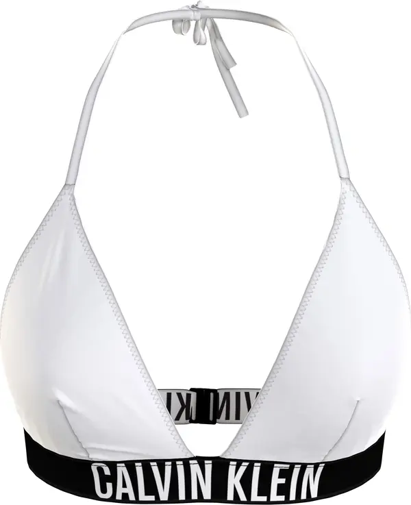 Calvin Klein TRIANGLE-RP Kadın Beyaz Bikini Üstü