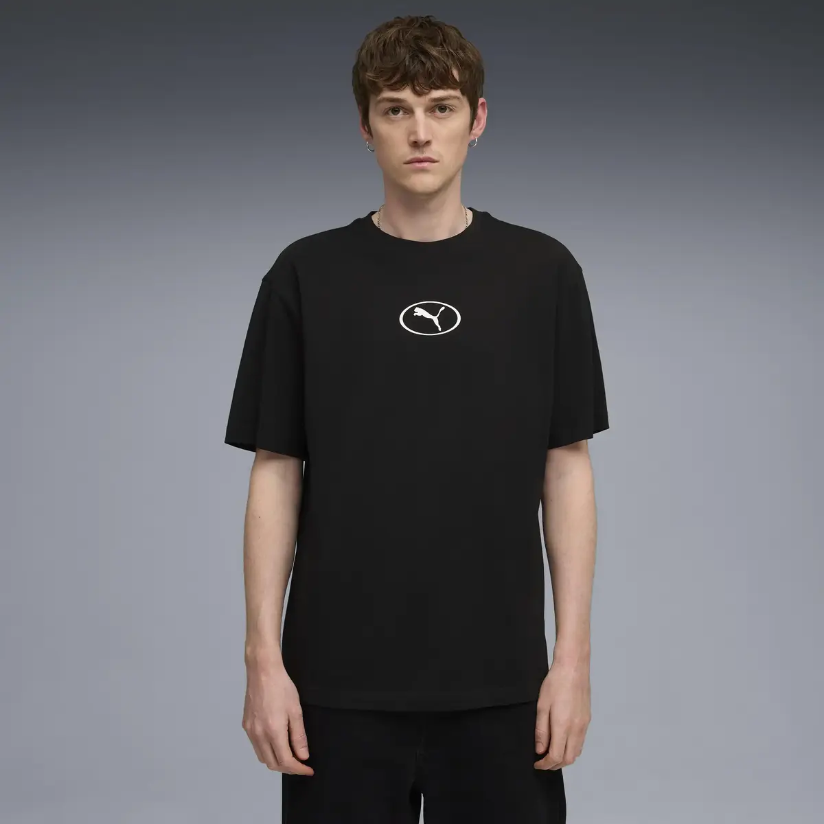 Puma PUMA SPORT RELAXED TEE Siyah Erkek T-Shirt