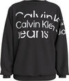 Calvin Klein BLOWN UP LOGO SWEATS Erkek Siyah Sweatshirt