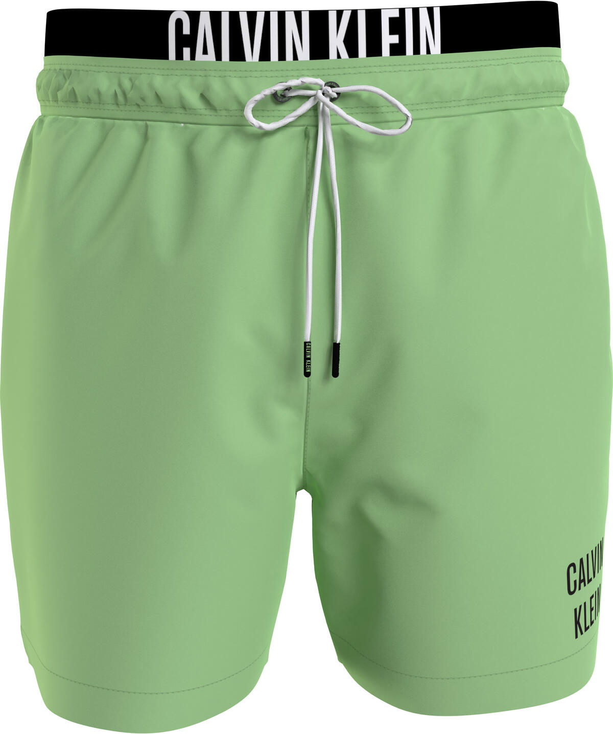 Calvin Klein MEDIUM DOUBLE WB Erkek Yeşil Deniz Şortu