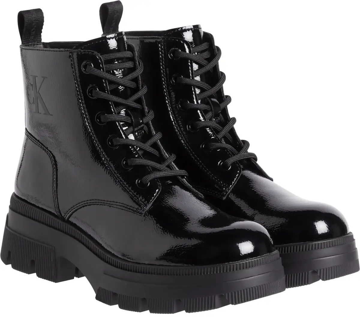 Calvin Klein CHUNKY COMBAT LACEUP Kadın Siyah Bot