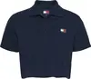 Tommy Hilfiger TJW CRP BADGE SS POL, C1G Lacivert Kadın T-Shirt & Polo
