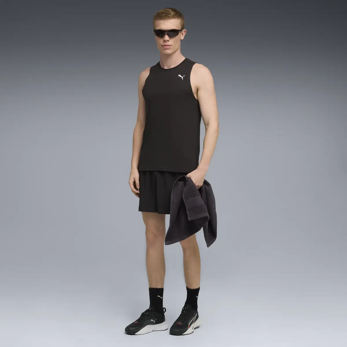 Puma TAD TECH Triblend Sleevless Siyah Erkek T-Shirt & Polo