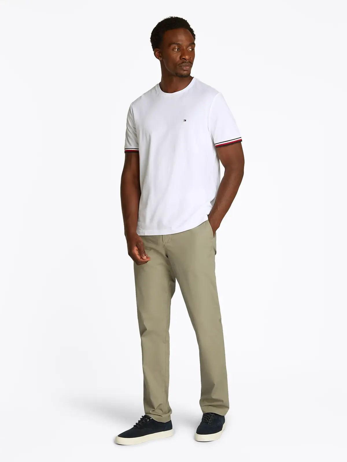 GLOBAL STRIPE CUFF T, YBR