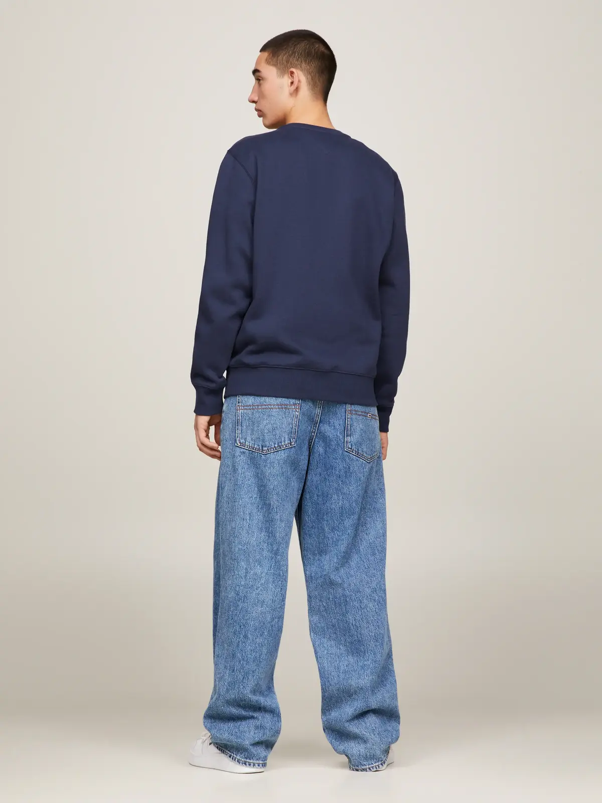 Tommy Hilfiger TJM REGULAR FLEECE C Erkek Lacivert Sweatshirt