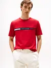 Tommy Hilfiger HILFIGER CHEST INSER, XLD Kırmızı Erkek T-Shirt & Polo