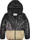 Calvin Klein SHINY MAT MIX PUFFER Erkek Siyah Şişme Mont