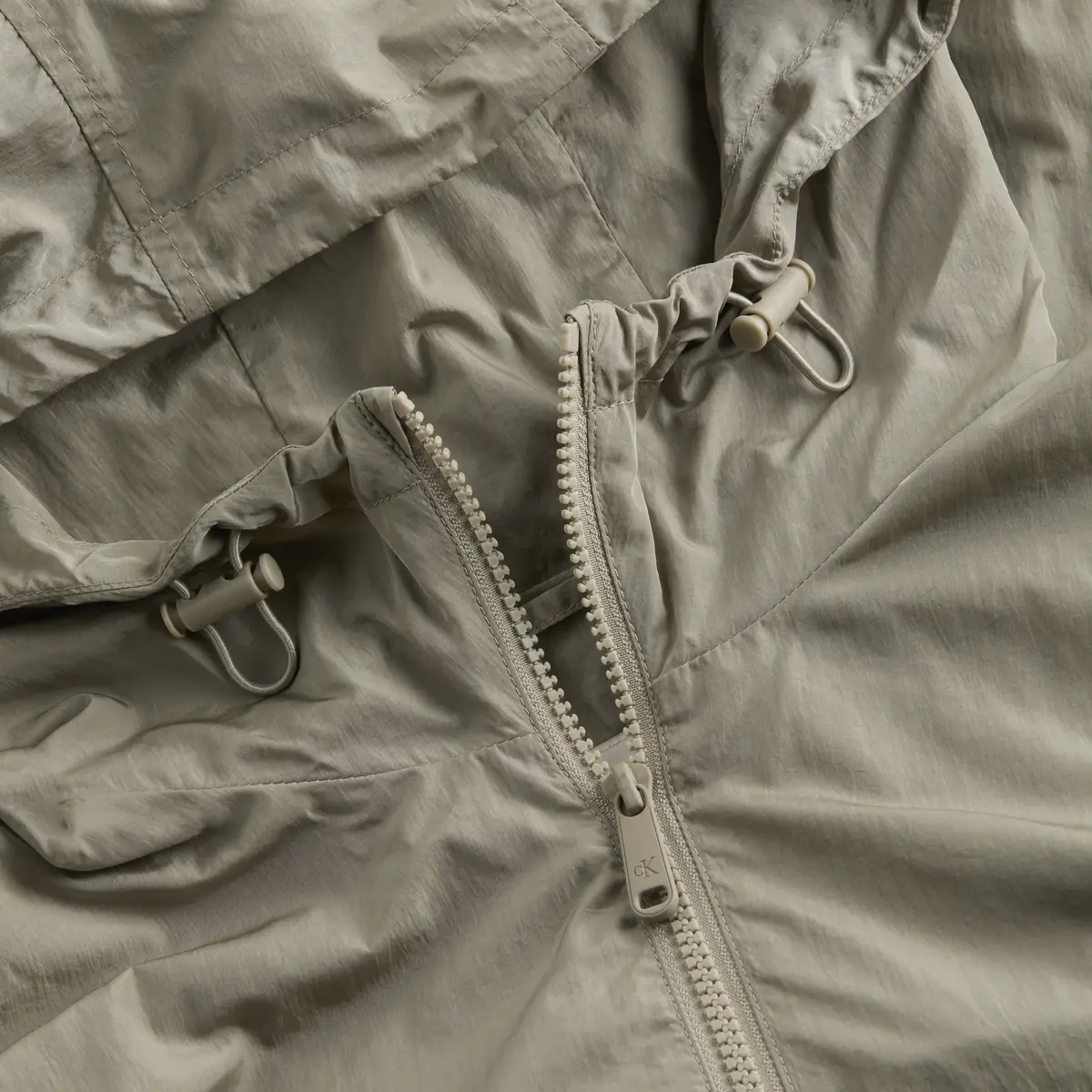 Calvin Klein NYLON HOODED WINDBRE, PCZ Yeşil Erkek Ceket