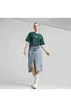 Puma DOWNTOWN Relaxed Graphic Tee Yeşil Kadın T-Shirt