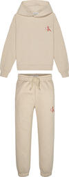 Calvin Klein MONOGRAM SMALL SET Erkek Krem Eşofman Takımı