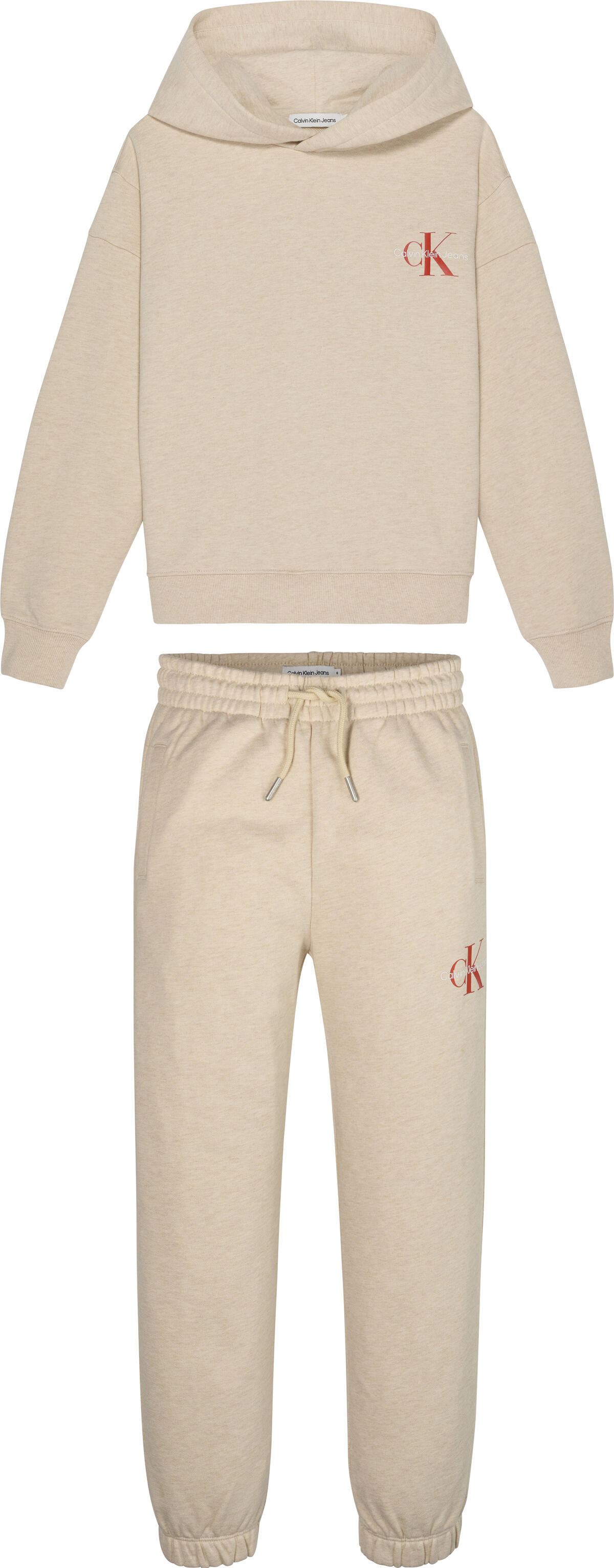 Calvin Klein MONOGRAM SMALL SET Erkek Krem Eşofman Takımı
