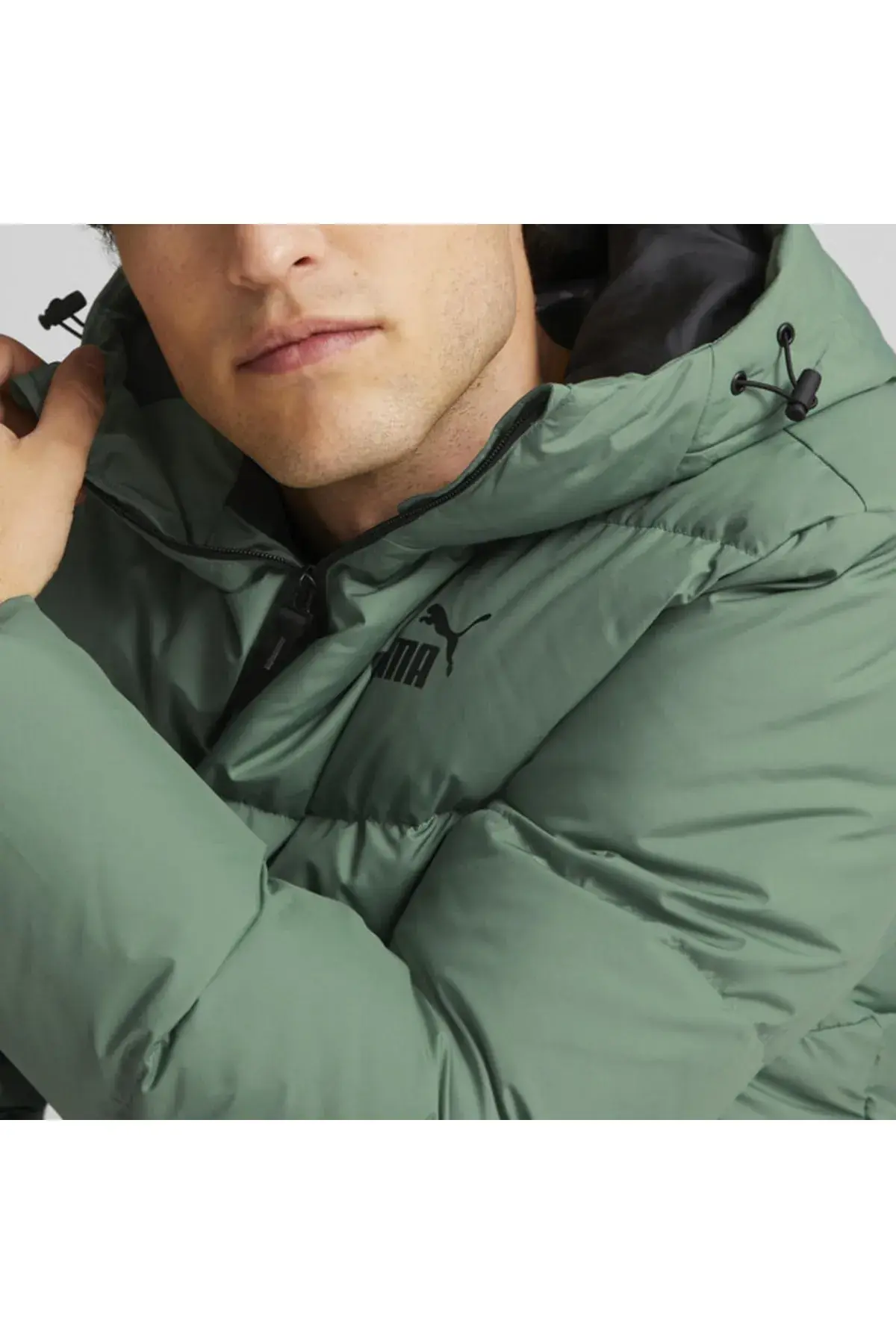Puma Hooded Down Puffer Yeşil Erkek Şişme Mont
