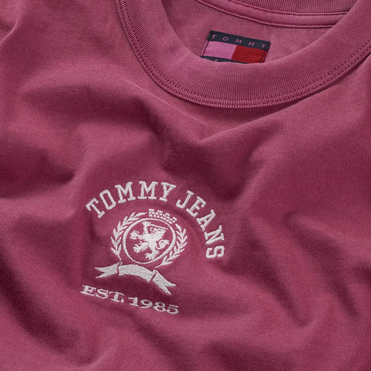 Tommy Hilfiger TJW REG SH VARSITY C, XIP Pembe Kadın T-Shirt & Polo