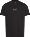 Calvin Klein SS 30S MICRO MONOLOGO GRAPHIC TE Erkek Siyah T-Shirt