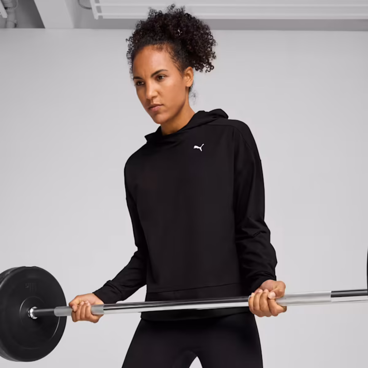 Puma CLOUDSPUN HOODIE Siyah Kadın Hoodie