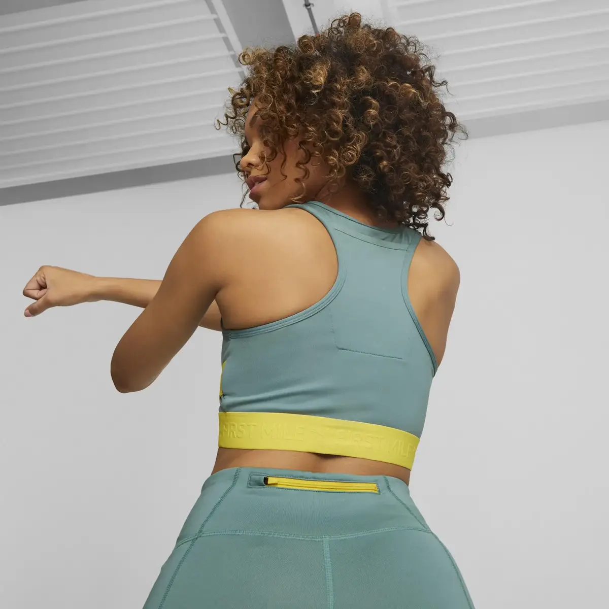 Puma W First Mile High Impact Yeşil Kadın Spor Sütyeni