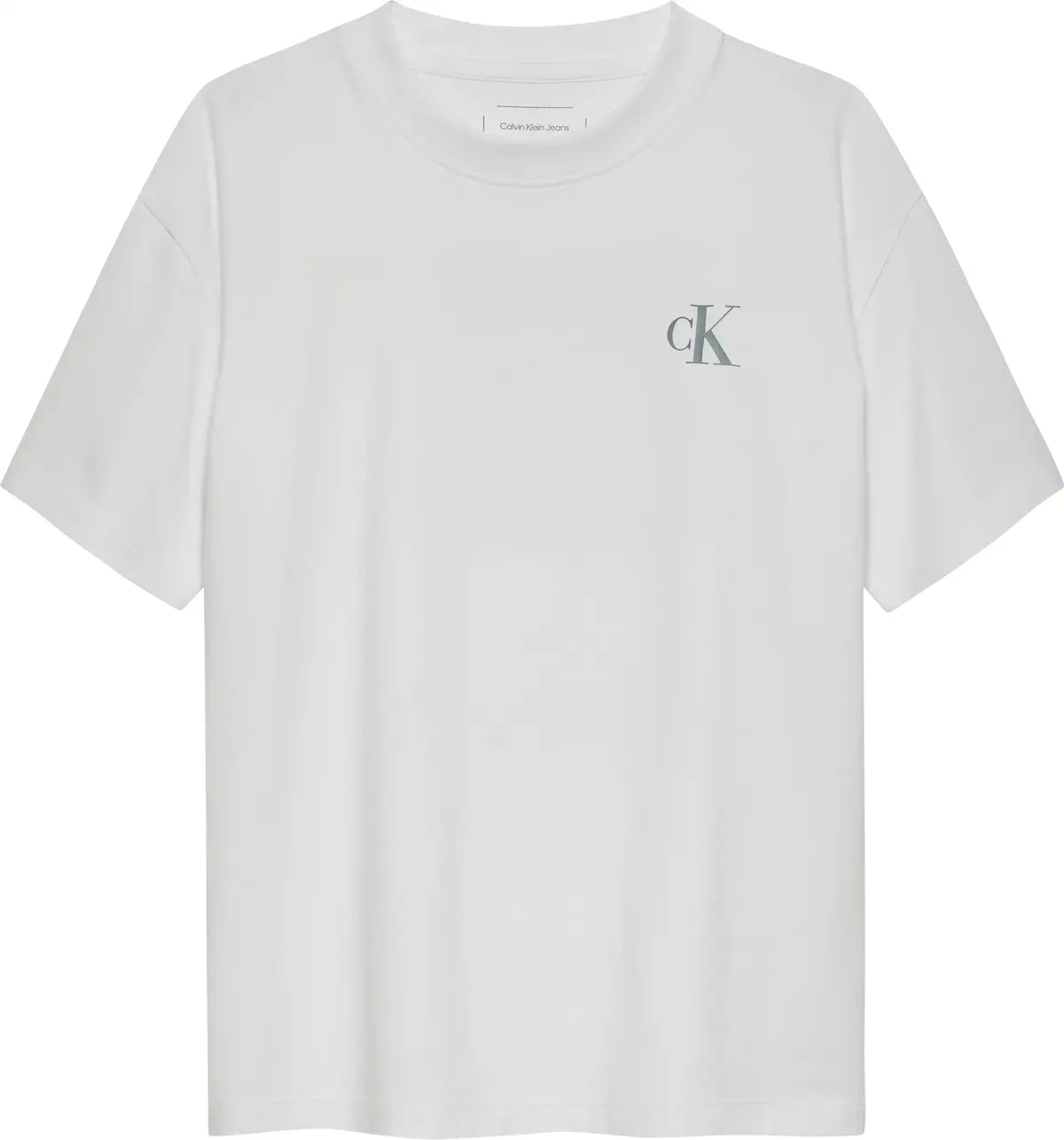 Calvin Klein J12 MIAMI BACKPRINT, YAF Beyaz Erkek T-Shirt & Polo
