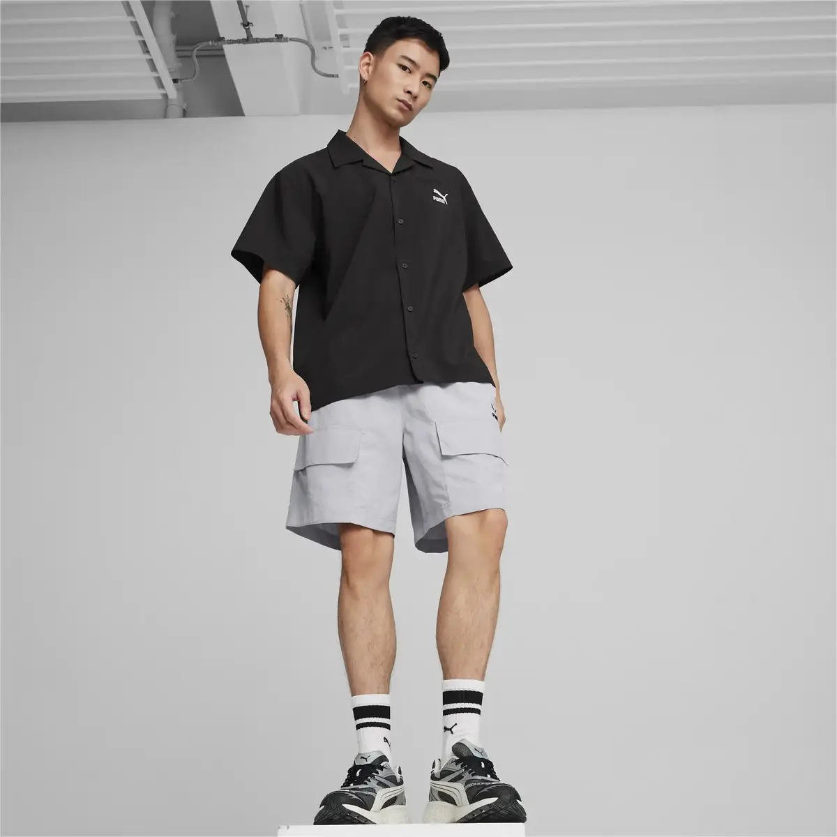 Puma CLASSICS Cargo Shorts Gri Erkek Şort