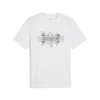 Puma GRAPHICS Skateboard Tee Beyaz Erkek T-Shirt & Polo