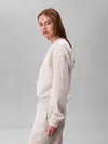 Calvin Klein LS EMBOSSED MONOLOGO, P4P, XXS Krem Kadın Sweatshirt