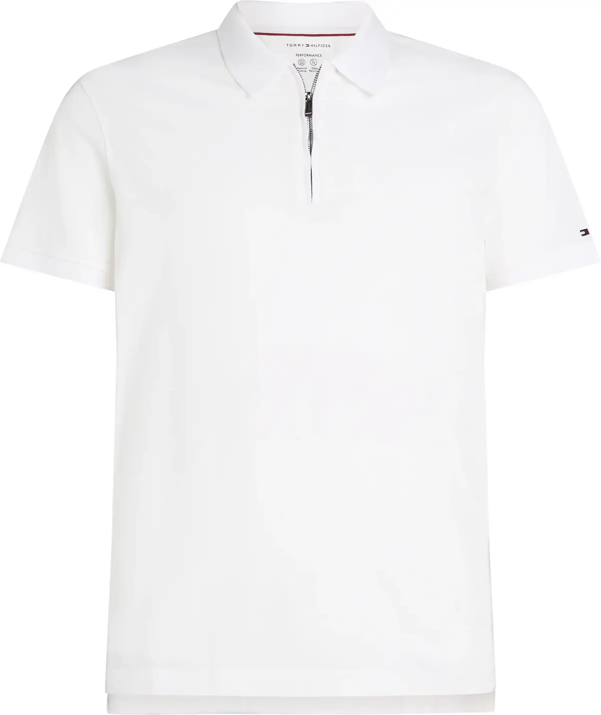 Tommy Hilfiger DC PERFORMANCE ZIP P, YCF Beyaz Erkek T-Shirt & Polo