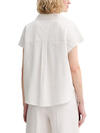 Calvin Klein LINEN CKS SS CLASSIC, GNA, XXS Bej Kadın Gömlek