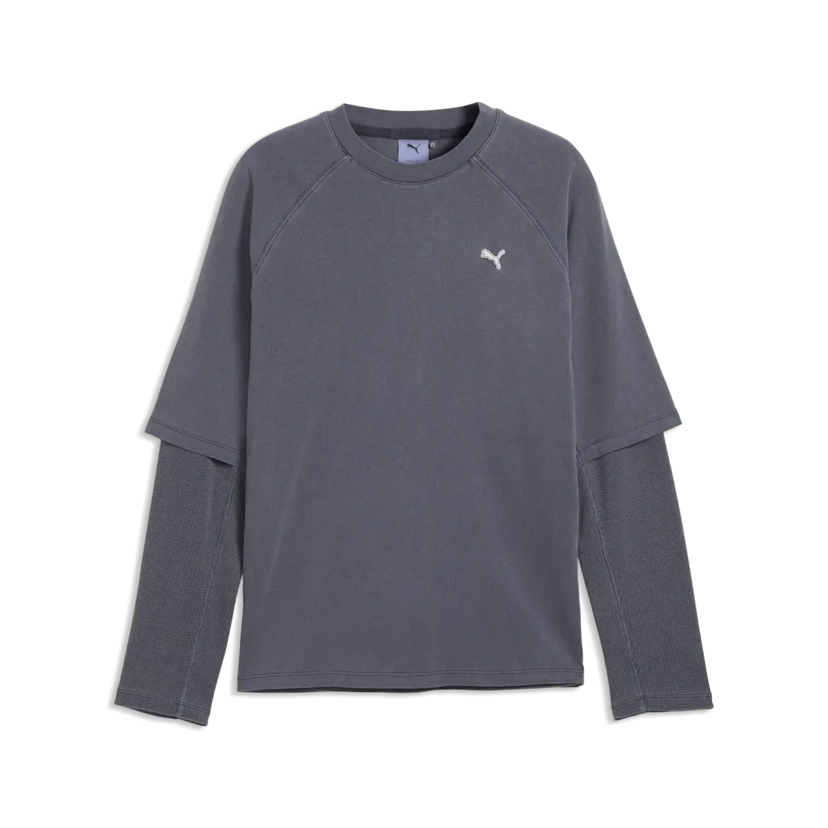 PUMA SELECT Essentials Longsleeve Gri Erkek Sweatshirt