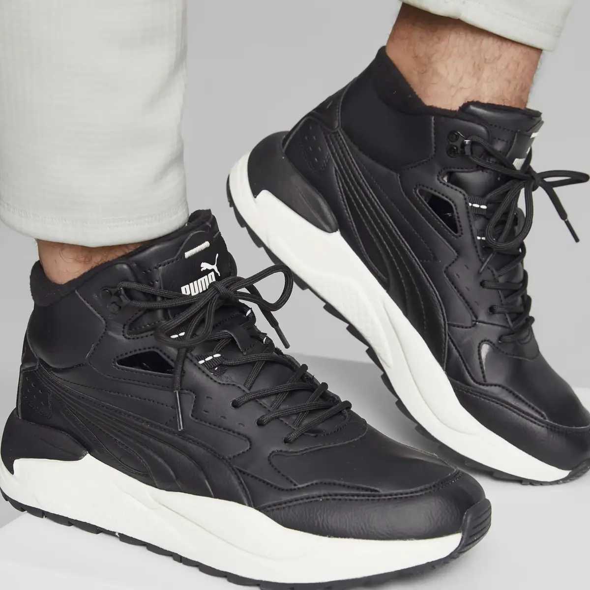 Puma X-Ray Speed Mid Wtr L Siyah Erkek Bilekli Günlük Spor Ayakkabı