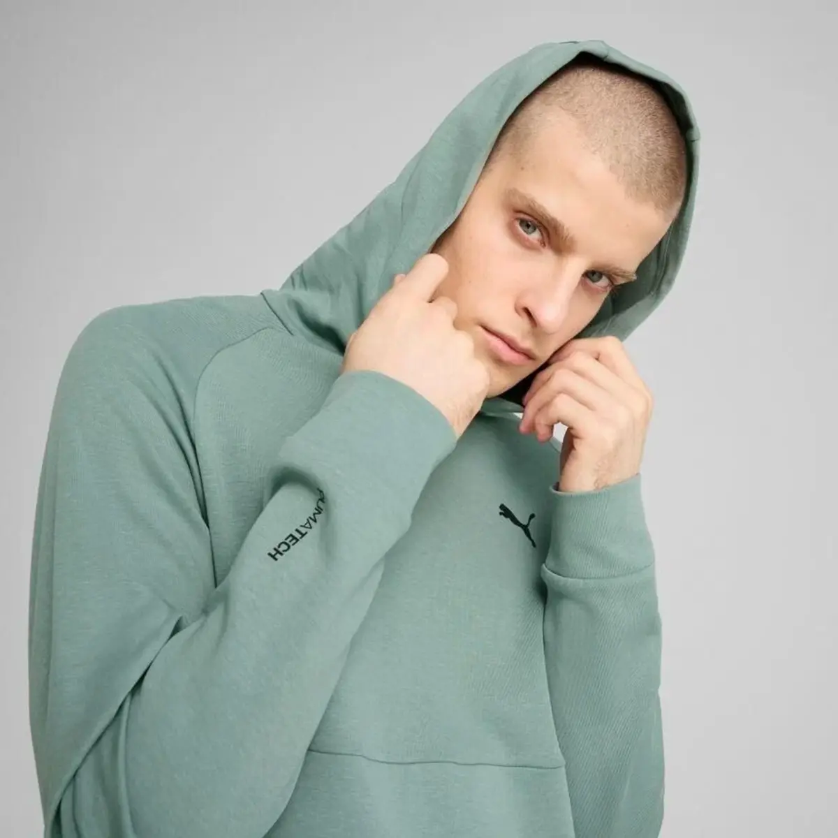 Puma PUMATECH Hoodie Yeşil Erkek Hoodie