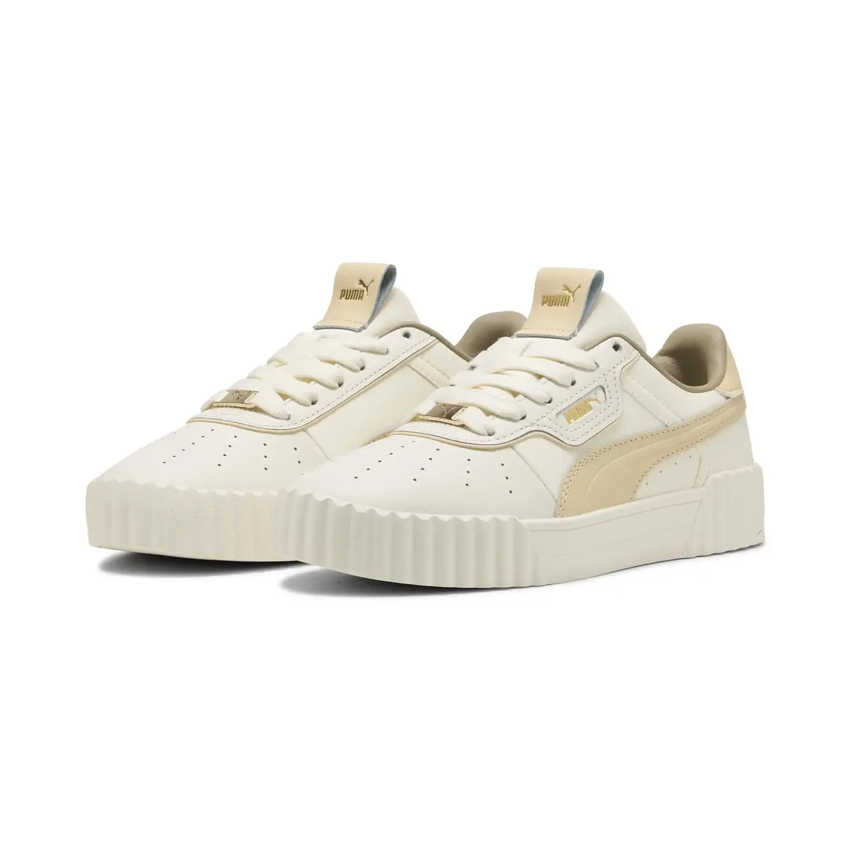 Puma Carina 3.0 Luxe Krem Kadın Günlük Spor Ayakkabı