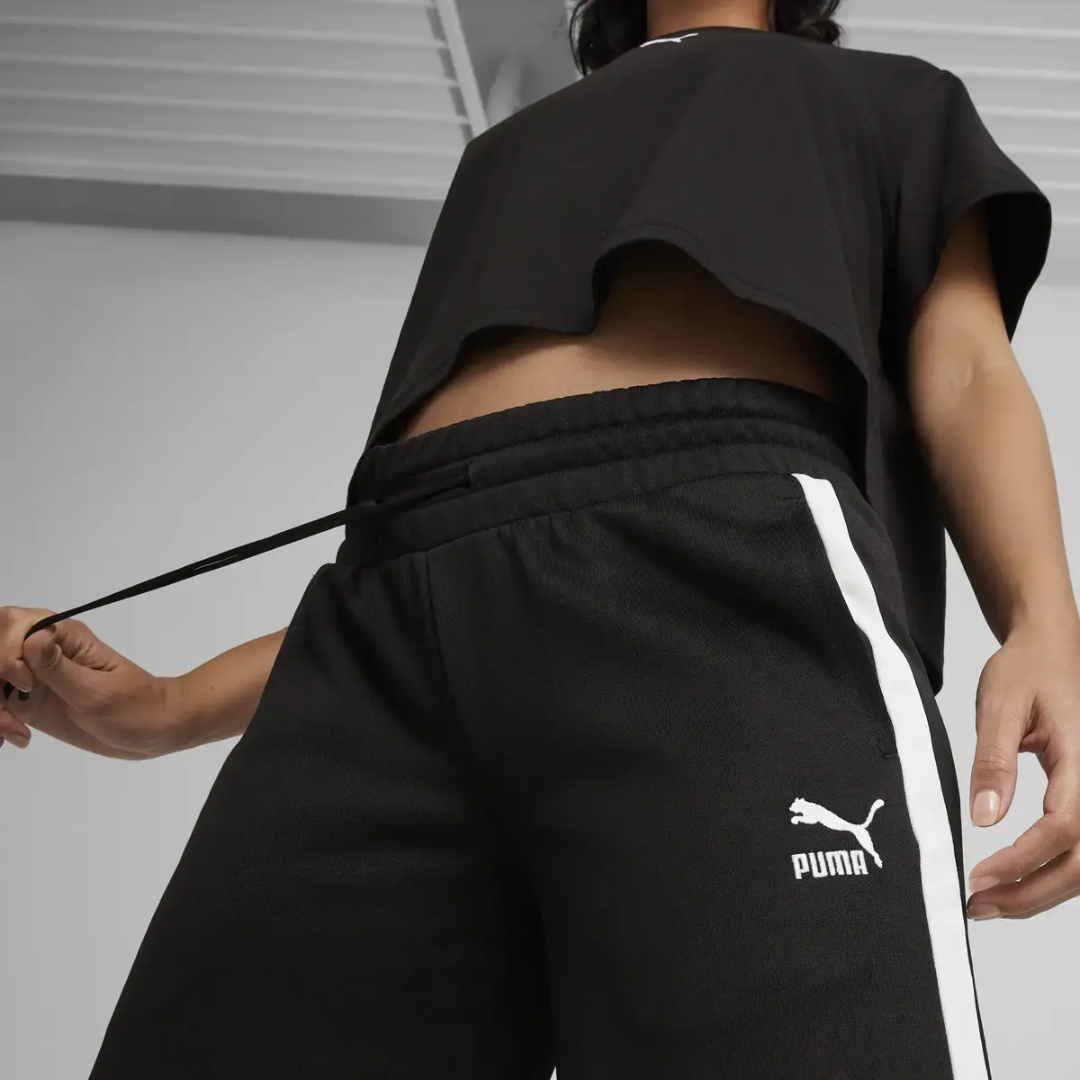 Puma T7 Low Rise Track Pants Siyah Kadın Eşofman Altı