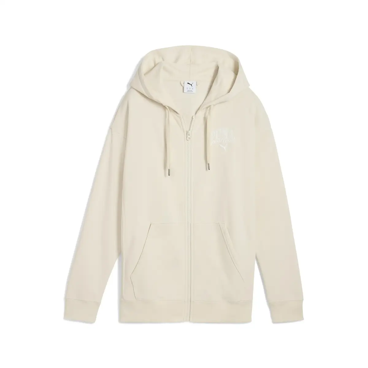PUMA CLASS Full-Zip Hoodie Bej Kadın Fermuarlı Ceket