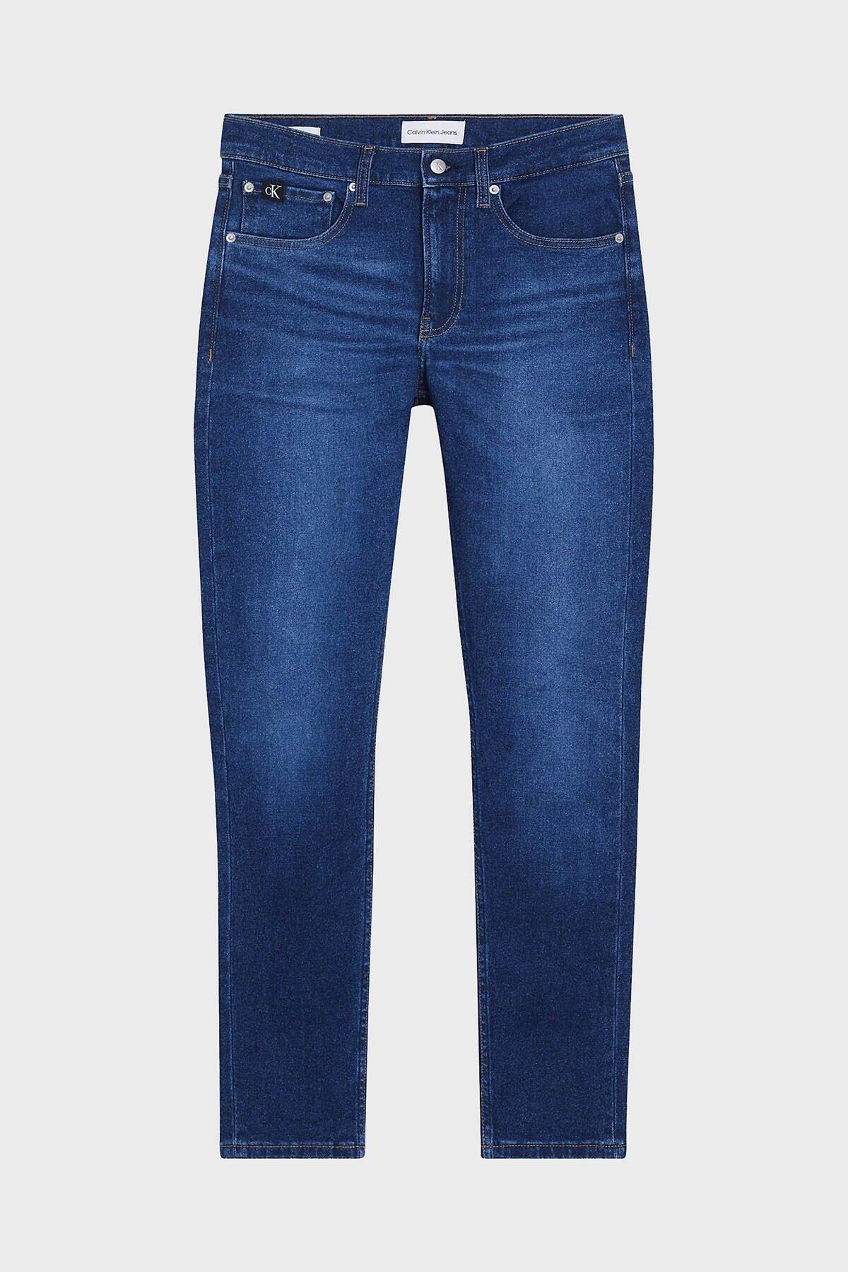 Calvin Klein SLIM TAPER, 1BJ Erkek Mavi Jean Pantolon