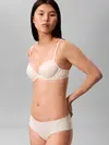 Calvin Klein PUSH UP PLUNGE Krem Destekli Dekolte Sütyeni