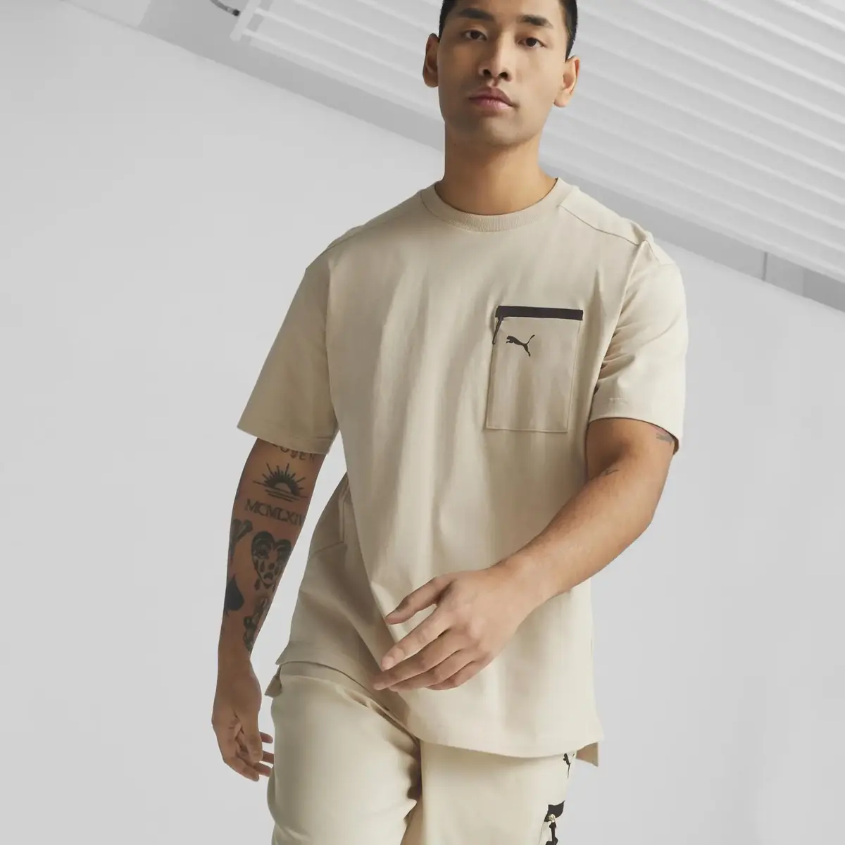 Puma Open Road Tee Bej Erkek T-shirt
