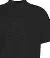 Calvin Klein SS RLXD PREMIUM INTERLOCK EMBLEM Erkek Siyah T-Shirt