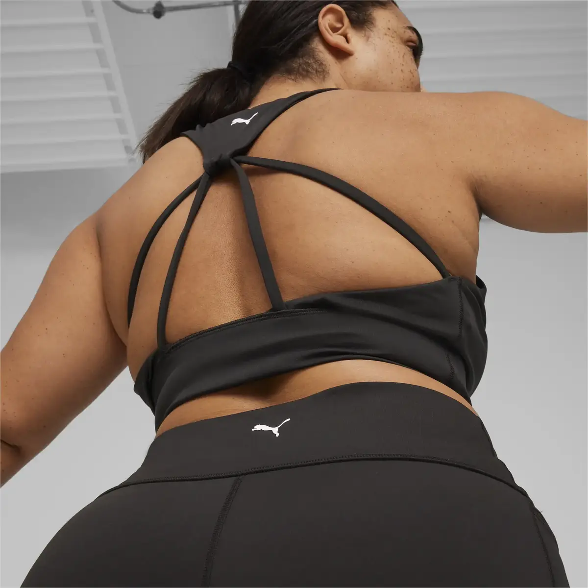 Puma FIT HW FL MATTE TIGHT Siyah Kadın Tayt