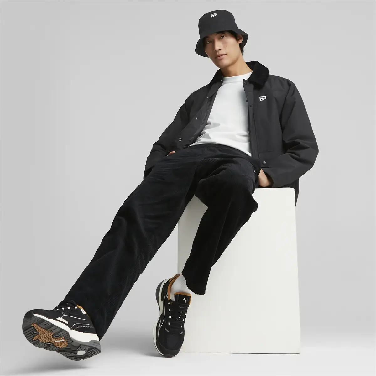 Puma Downtown Padded Coach Jacket Siyah Erkek Ceket
