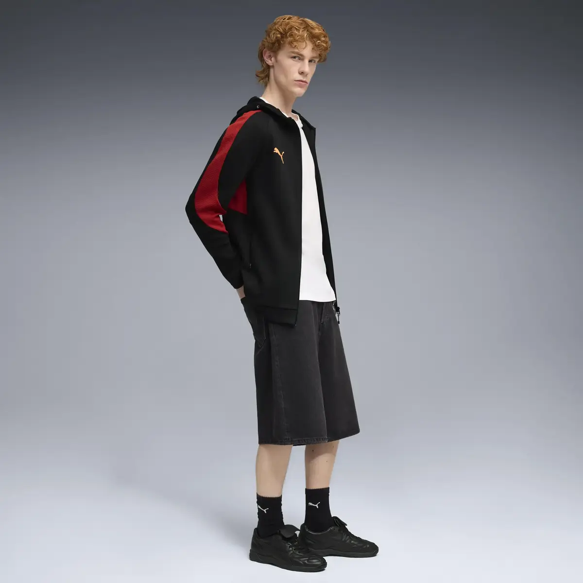 Puma GSK EVOSTRIPE Hooded Jacket Siyah Erkek Ceket