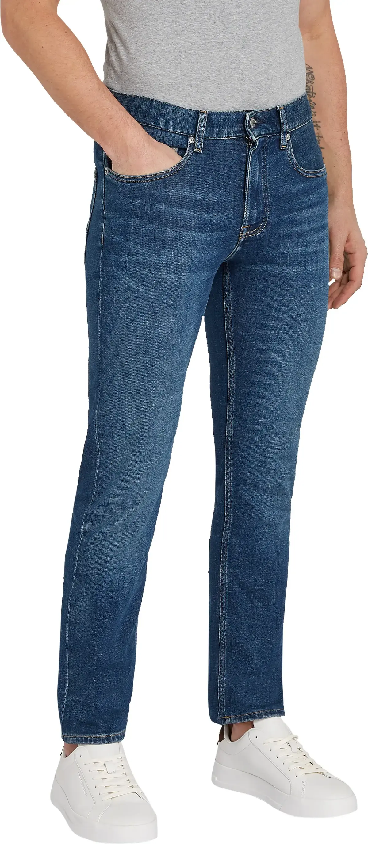 Tommy Hilfiger STRAIGHT DENTON STR, 1BQ Mavi Erkek Jean Pantolon