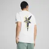 PUMA WARDROBE ESS Graphic Tee Beyaz Erkek T-Shirt